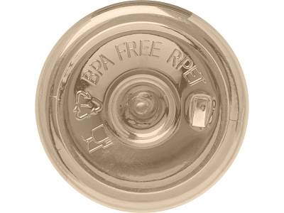 Бутылка для воды Скай, переработанный ПЭТ, 650 мл