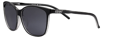 Очки солнцезащитные ZIPPO унисекс черные прозрачные оправа из поликарбоната