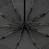Зонт обратного сложения twoGether с двойным куполом, черный - Фото 3