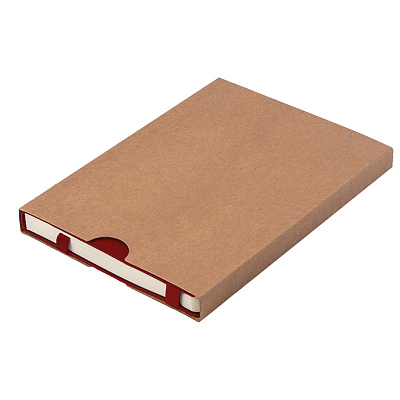 Ежедневник недатированный Boomer, А5,  бордовый, кремовый блок в линейку, без обреза