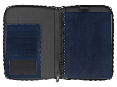 Бизнес-блокнот на молнии А5 Fabrizio с RFID защитой