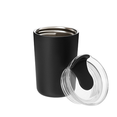 Термокружка вакуумная Страда, черная