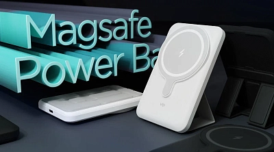 Беспроводной магнитный ПЗУ VLP Magsafe PowerBank 5000, черный