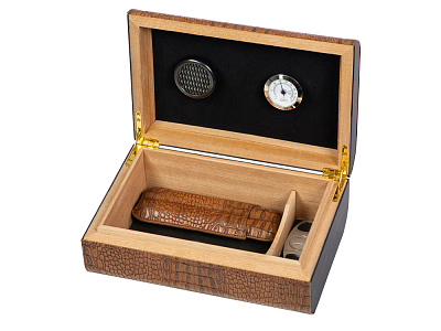Хьюмидор с аксессуарами (Коричневый)