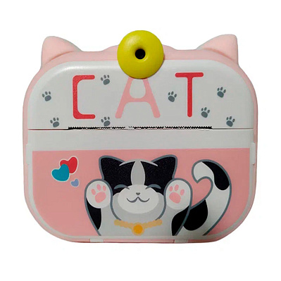 Детская камера c печатью фотографий Kid Joy Cat Print Cam P13  (Розовый)