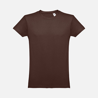 Футболка мужская Luanda, темно-коричневая (Коричневый)