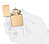 Зажигалка ZIPPO с покрытием Brushed Brass, латунь/сталь, золотистая, матовая, 38x13x57 мм - Фото 5