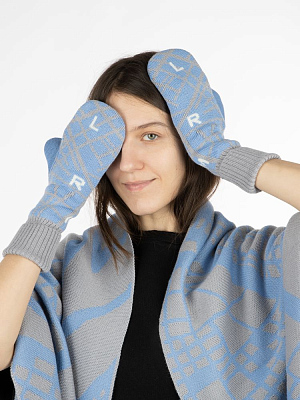 Варежки Joyful на заказ, полушерсть