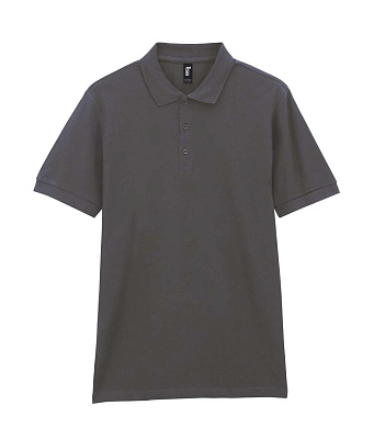 Футболка поло PREMIUM COTTON ADULT DOUBLE PIQUE, ГРАФИТОВЫЙ S (Графитовый)