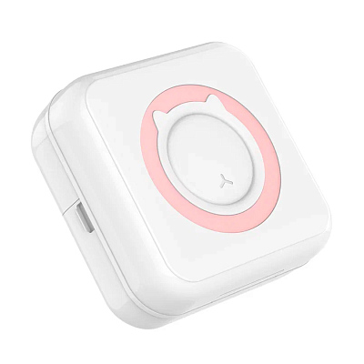 Портативный мини-принтер KID JOY С15, розовый