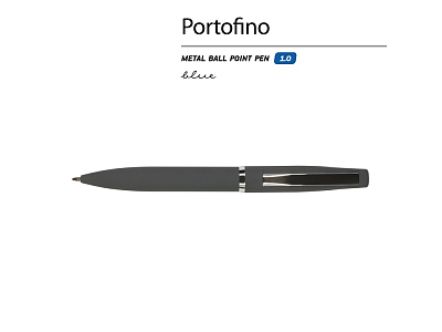 Ручка металлическая шариковая Portofino, софт-тач