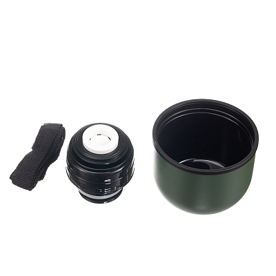 Термос Stinger, 1,2 л, с ручкой, нержавеющая сталь, зелёный, 12,4 х 10,2 х 31,8 см