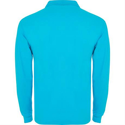 Футболка поло ESTRELLA L/S мужская, БИРЮЗОВЫЙ 3XL