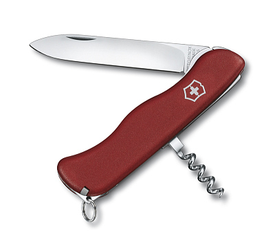 Нож перочинный VICTORINOX Alpineer, 111 мм, 5 функций, с фиксатором лезвия, красный