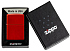 Зажигалка ZIPPO Classic с покрытием Metallic Red, латунь/сталь, красная, матовая, 38x13x57 мм - Фото 6