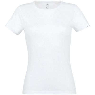 Футболка женская Miss 150, темно-синяя (navy) (Белый)