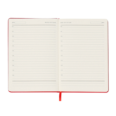 Ежедневник A5 недатированный Dear в твёрдом переплёте, красный