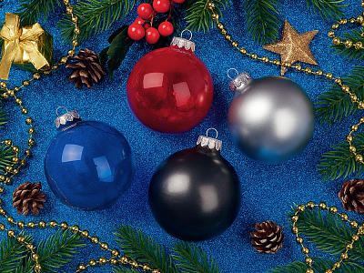  Стеклянный елочный шар Frozi