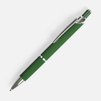 Ручка шариковая Chromos Soft Touch, зеленая (Зеленый)