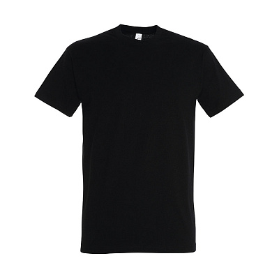 Футболка мужская IMPERIAL, глубокий чёрный, XL, 100% хлопок, 190г/м2 (Чёрный)