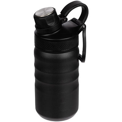 Термобутылка Fujisan 2.0 без логотипа, черная (Чёрный)