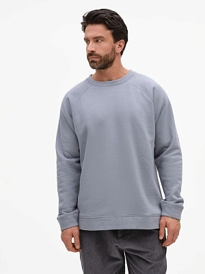 Свитшот унисекс S1, синий (Серый)