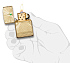 Зажигалка ZIPPO Armor™ с покрытием High Polish Brass, латунь/сталь, золотистая, 38x13x57 мм - Фото 6