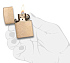 Зажигалка ZIPPO Armor™с покрытием Tumbled Brass, латунь/сталь, золотистая, матовая, 38x13x57 мм - Фото 4
