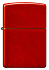 Зажигалка ZIPPO Classic с покрытием Metallic Red, латунь/сталь, красная, матовая, 38x13x57 мм - Фото 2