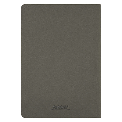 Ежедневник Latte soft touch недатированный, серый/красный