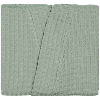 Халат вафельный женский Boho Kimono, зеленая мята