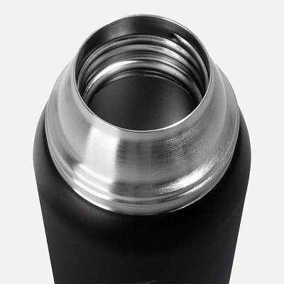 Термос Relaxika 750 со стикерпаком, черный