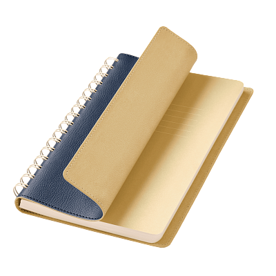 Ежедневник Виста (Vista) недатированный, синий/бежевый (Синий, бежевый)