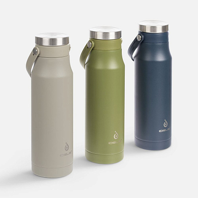 Термобутылка Tateyama, серо-бежевая