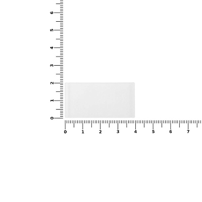 Лейбл из ПВХ Dzeta, S, прозрачный