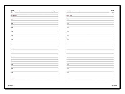 Ежедневник недатированный А5 Sidney Nebraska с белым срезом