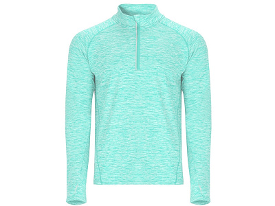 Толстовка с воротом на молнии Melbourne мужская (Ментоловый меланж)