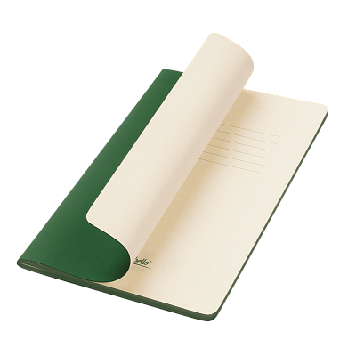 Блокнот Альфа Слим (Alpha slim), зеленый (Зеленый, бежевый)