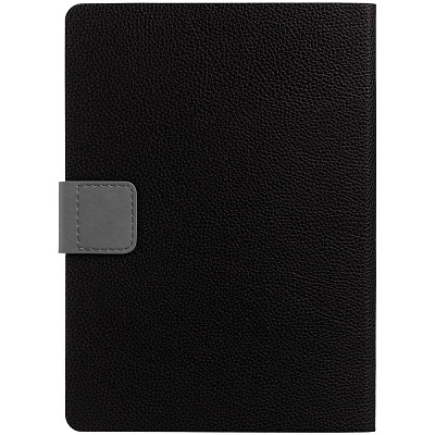 Ежедневник Boom, недатированный, черный с серым