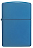 Зажигалка ZIPPO Classic с покрытием Sapphire™, латунь/сталь, синяя, глянцевая, 38x13x57 мм - Фото 2