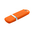 Флешка Shape с покрытием Софт Тач 16 GB, оранжевая - Фото 1