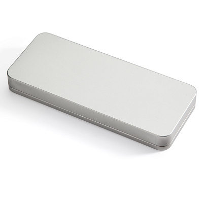 ФУТЛЯР PREMIUM БОЛЬШОЙ МЕТАЛЛИЧЕСКИЙ ПОД РУЧКУ "SLIM", СЕРЕБРЯНЫЙ