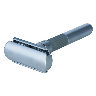 Станок Т-образный для бритья ERBE «Sensus», нержавеющая сталь, хромированное покрытие, сатинированный, серебристый цвет, в картонной коробке