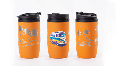 Термостакан "Unicup_Travel" 300 мл, покрытие soft touch, оранжевый