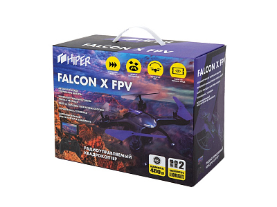 Радиоуправляемый квадрокоптер FALCON X FPV