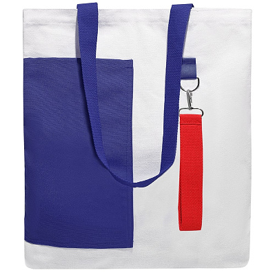Сумка для покупок BANSHEE TO GO 325 г/м², синяя/красная (Синий/красный)
