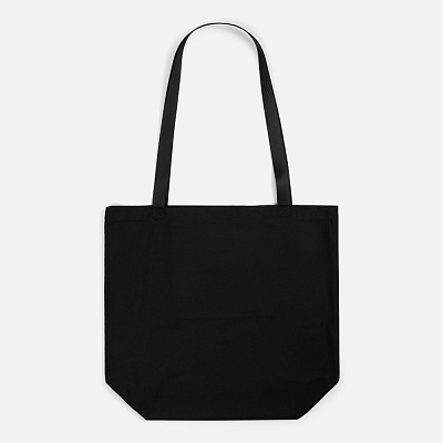 Шопер B5, черный с черными ручками