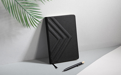 Ежедневник недатированный "Тоскана" с 3d-обложкой, формат А5, черный