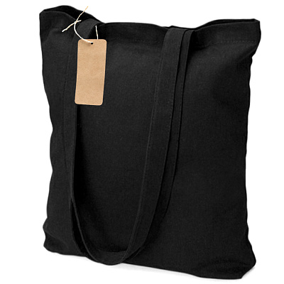 Сумка хозяйственная Bagsy easy To Go 105 г/м2, чёрная (Чёрный)