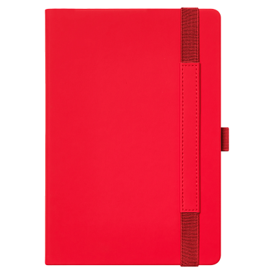 Ежедневник Alpha недатированный, красный/серый